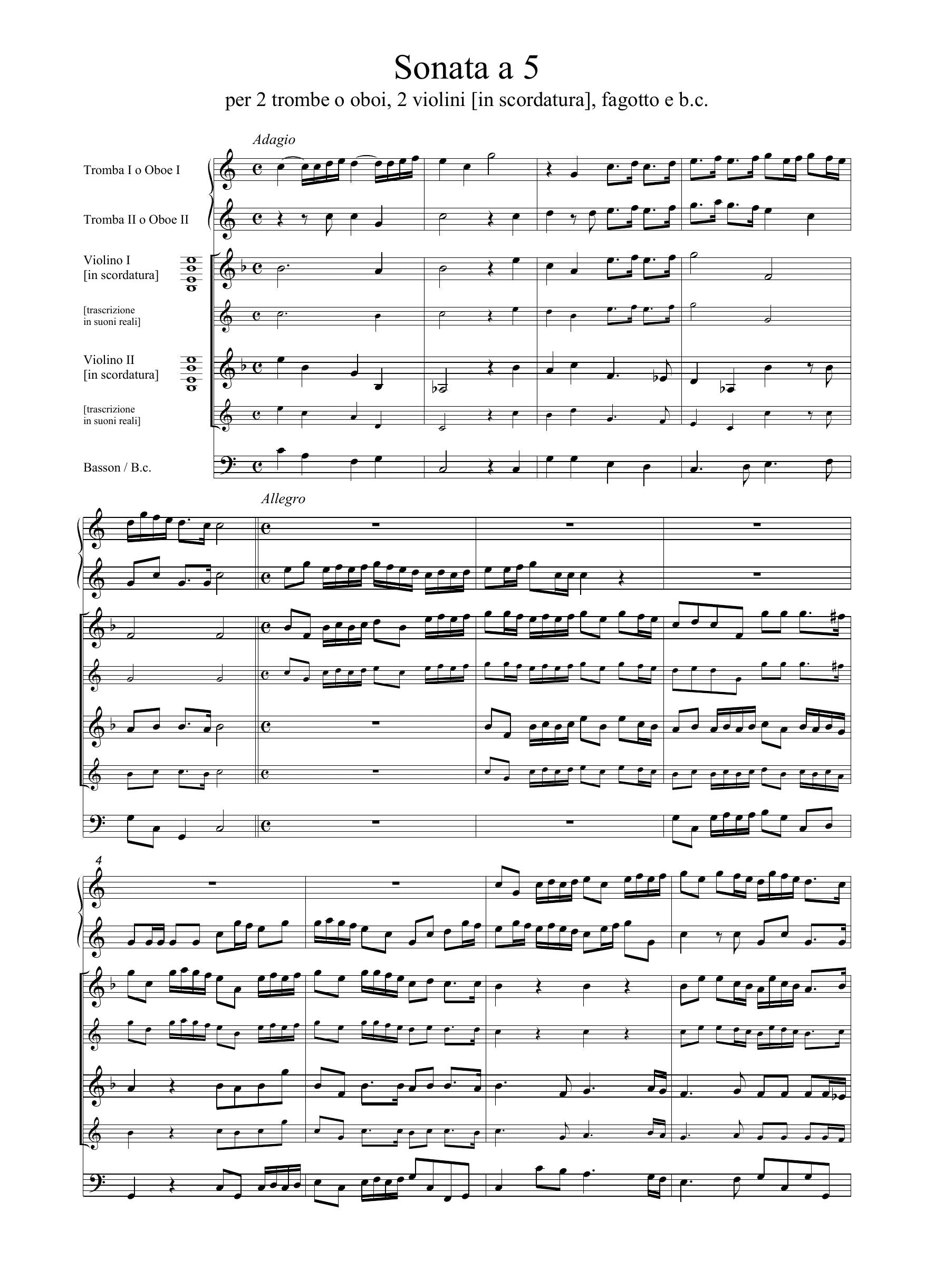 A. Melani: Sonata a 5