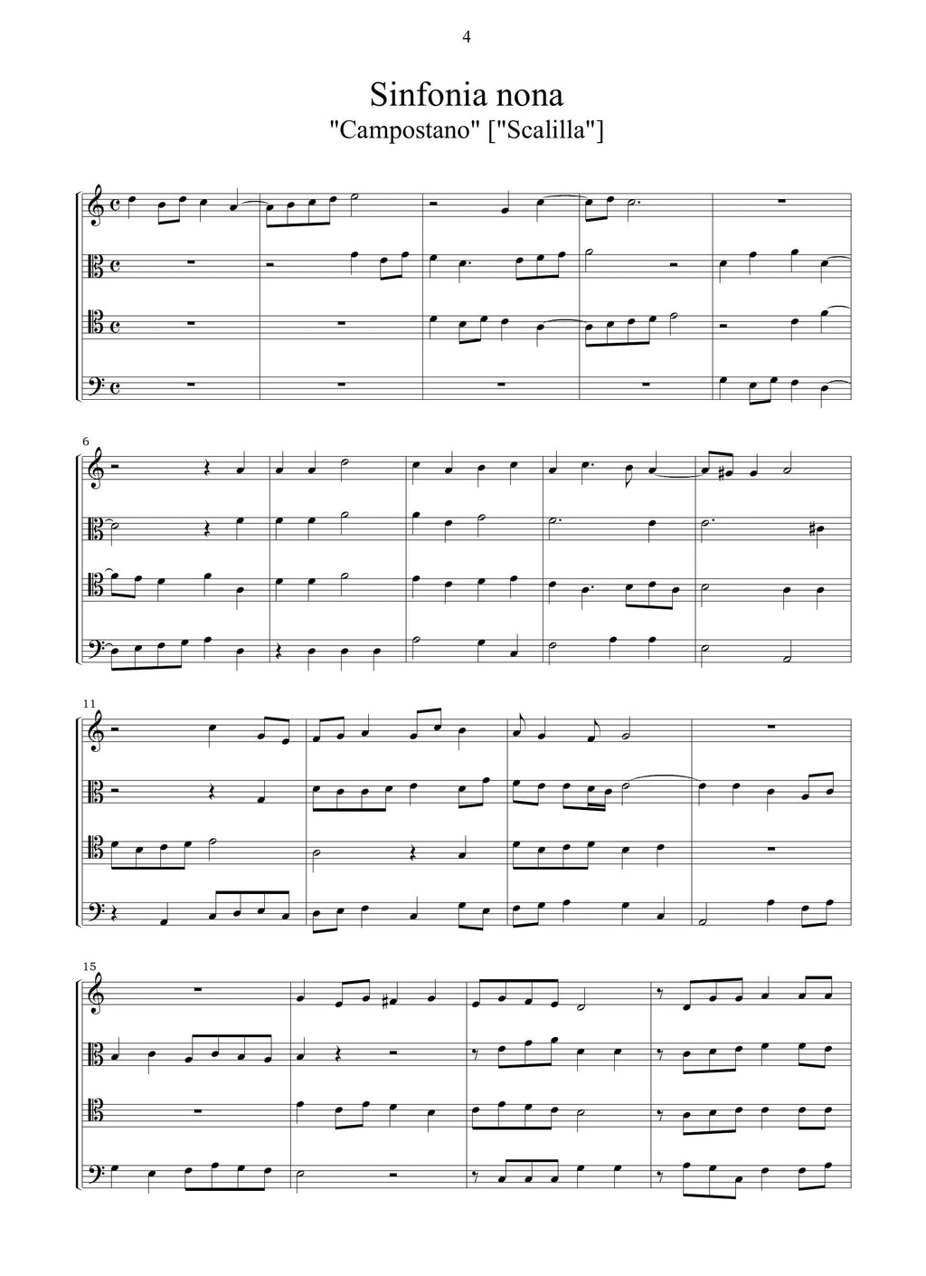 B. Montalbano: 5 Sinfonie per 4 viole da gamba (Palermo, 1629)