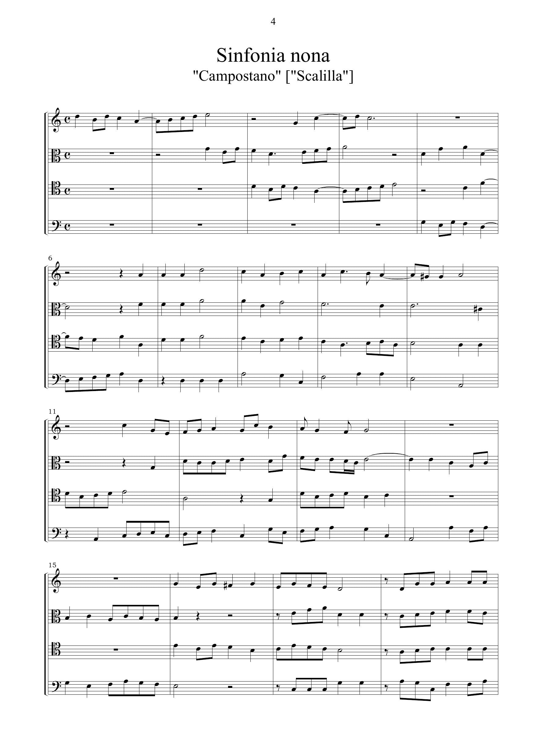 B. Montalbano: 5 Sinfonie per 4 viole da gamba (Palermo, 1629)