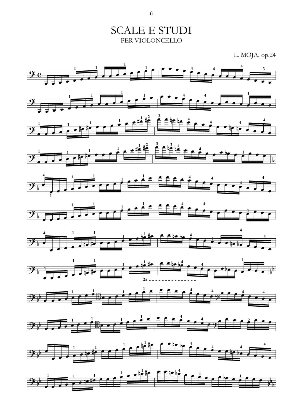 L. Moja: Scale e studi op.24 (Torino, s.a.)