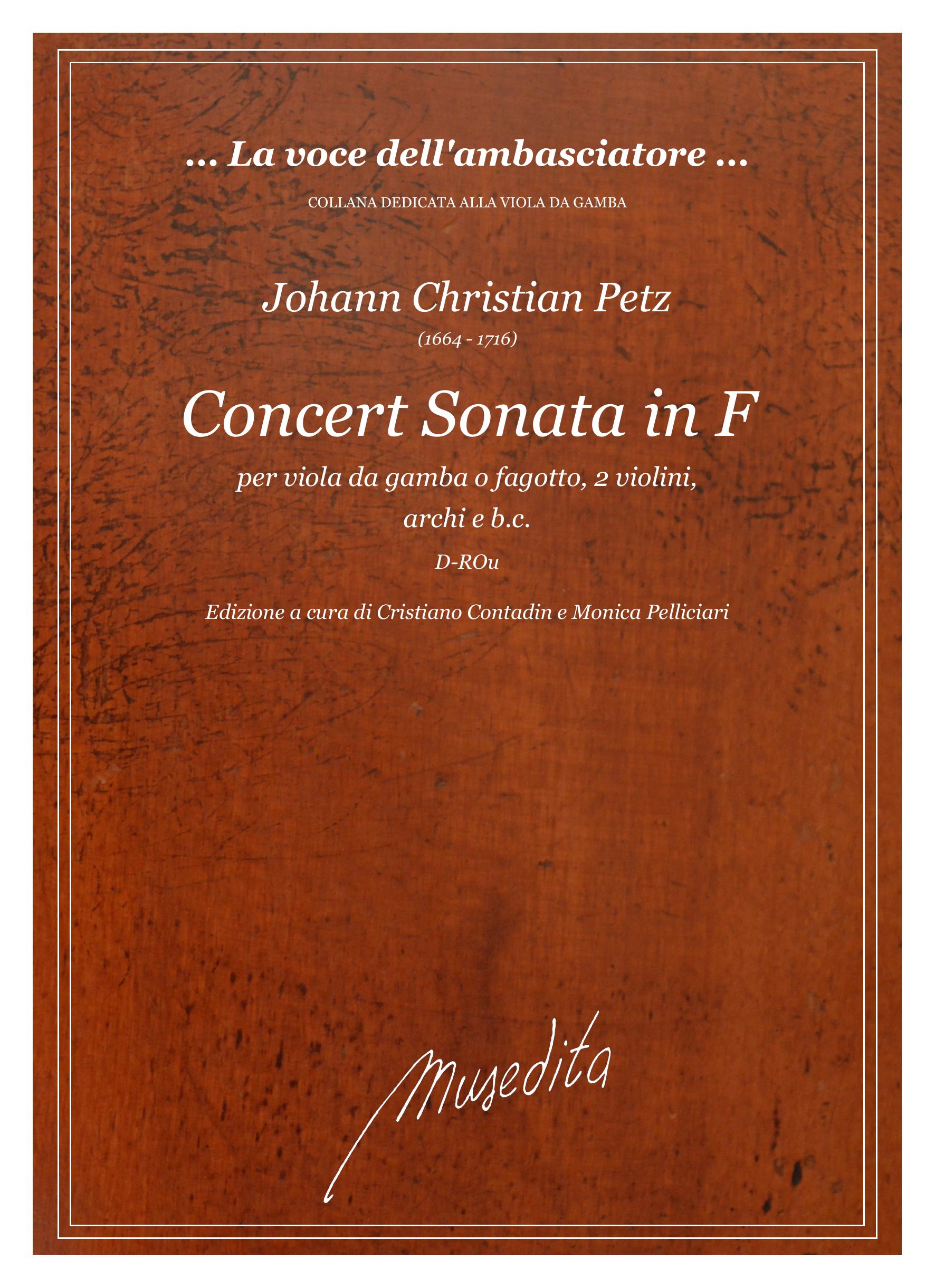 J.C. Petz: Concert-Sonata in fa maggiore