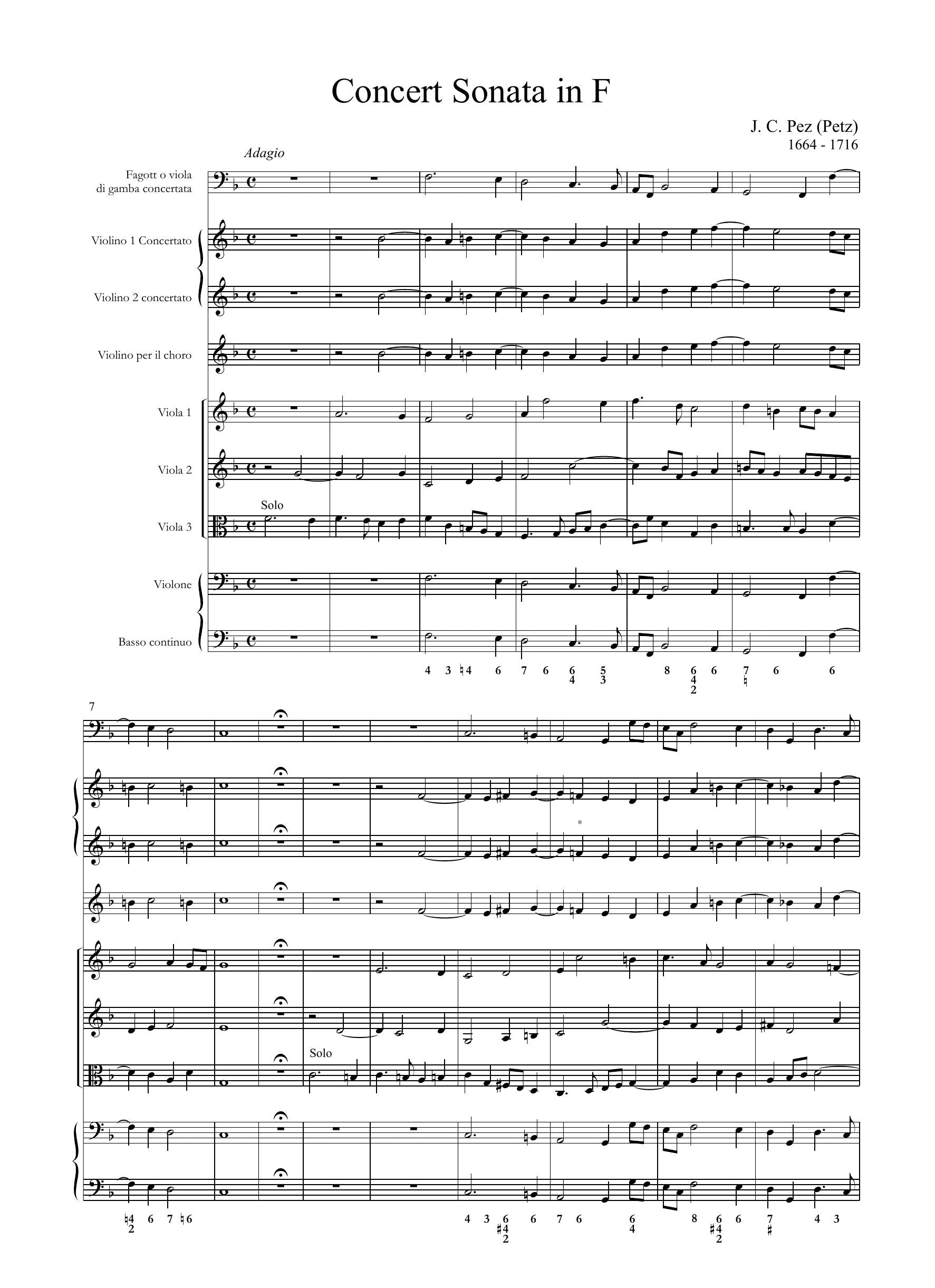 J.C. Petz: Concert-Sonata in fa maggiore