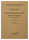 G. Picchi: Canzoni (Venezia, 1625)