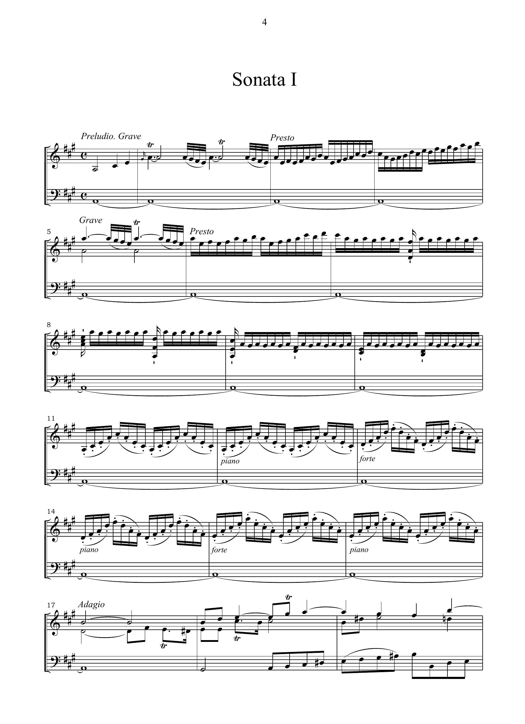 N. Porpora: 12 Sonate (Wien, 1754)