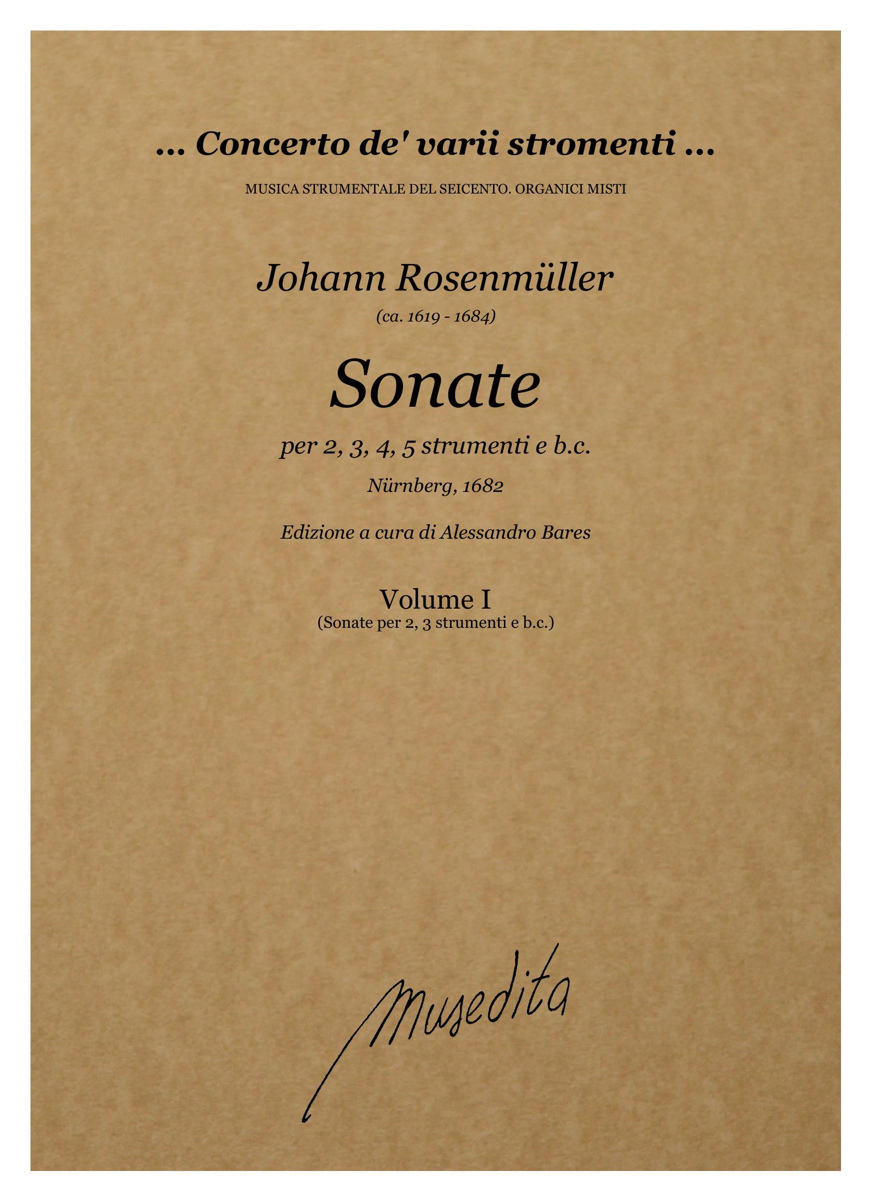 J. Rosenmüller: Sonate (Nürnberg, 1682)