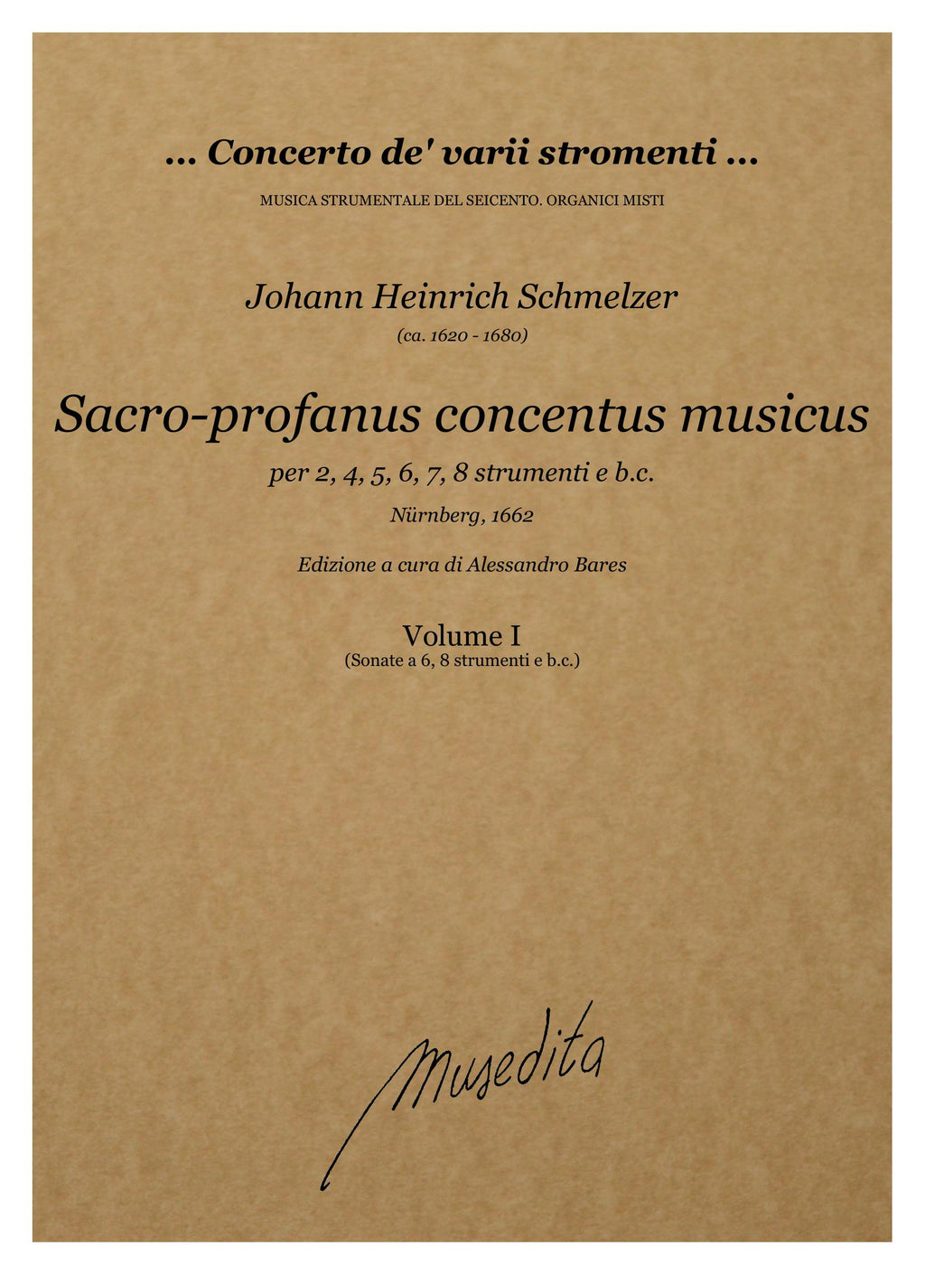 J.H. Schmelzer: Sacro-profanus concentus musicus (Nürnberg, 1662)