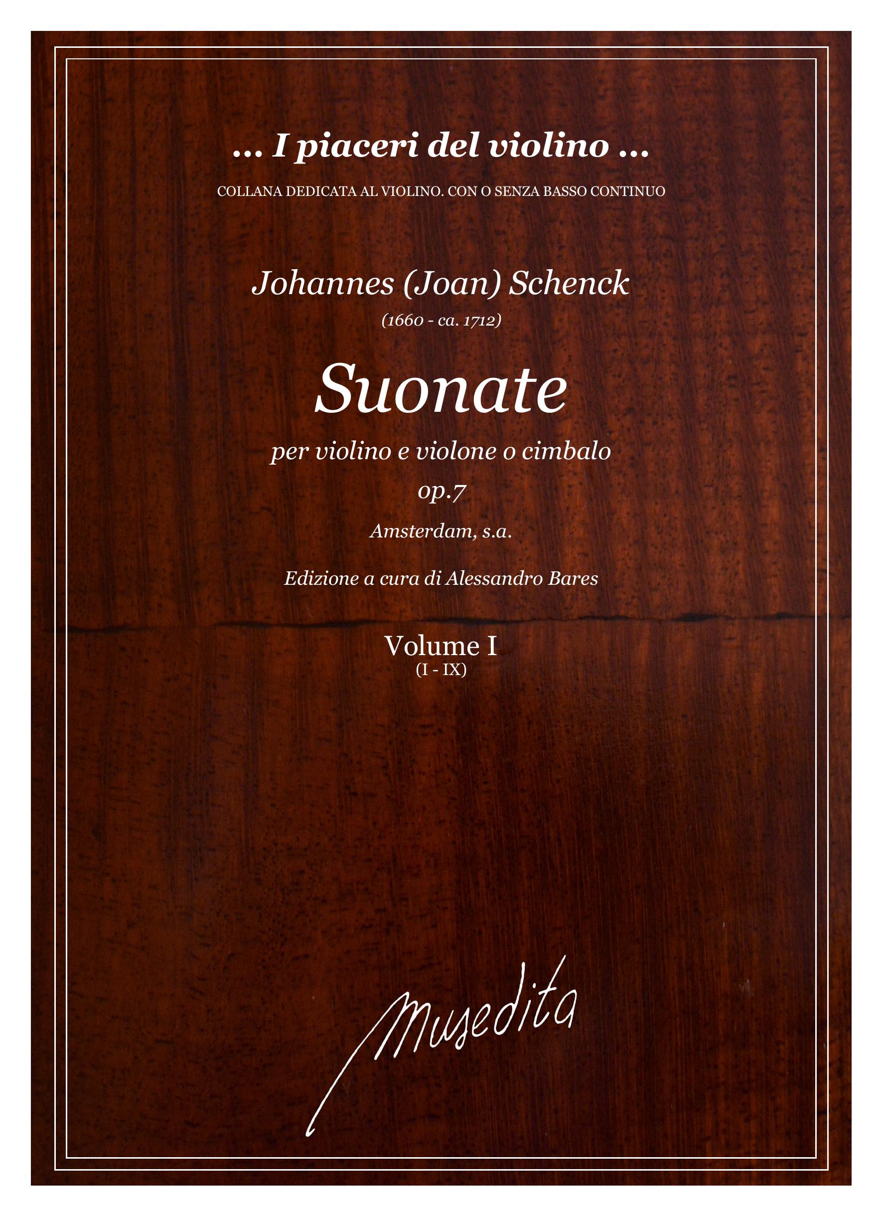 J. Schenck: Suonate a violino e violone o cimbalo op.7 (Amsterdam, [1700 ca.])