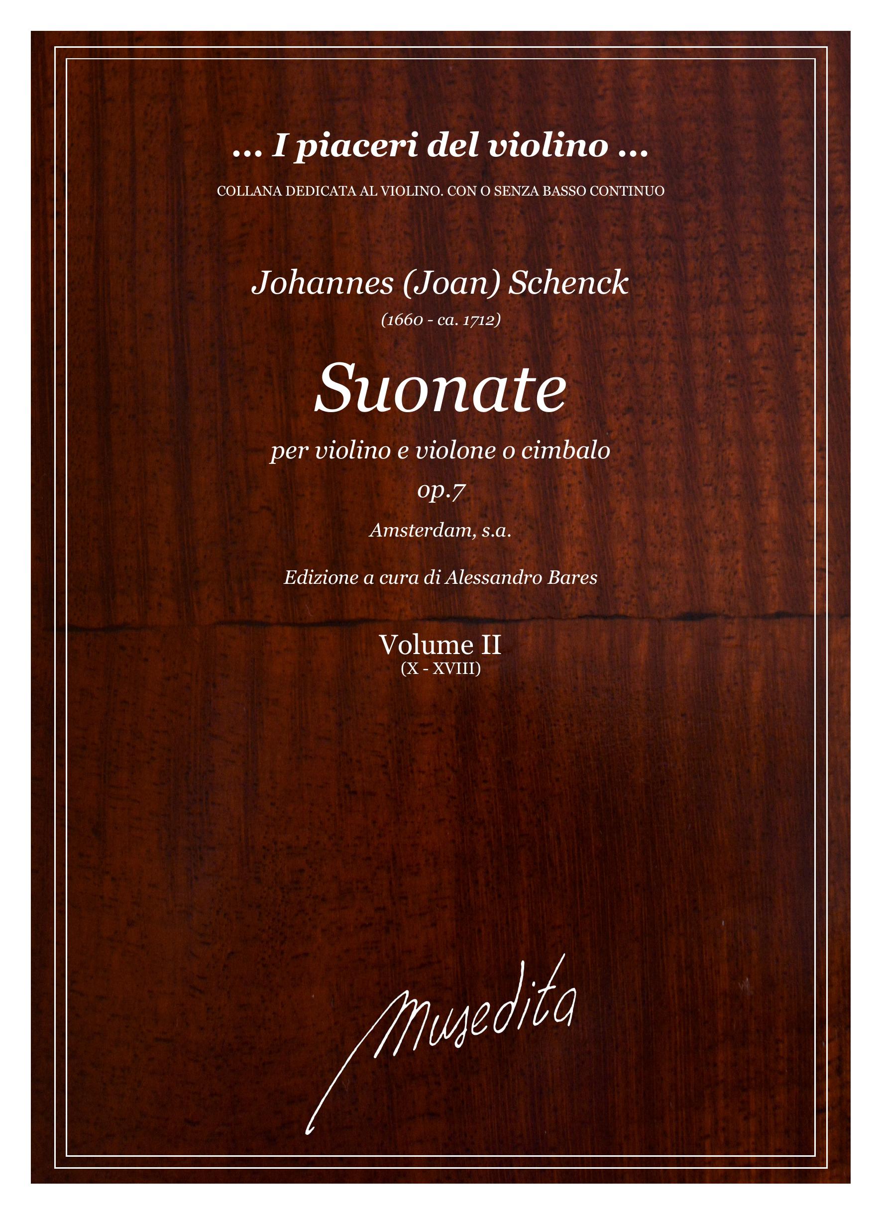 J. Schenck: Suonate a violino e violone o cimbalo op.7 (Amsterdam, [1700 ca.])