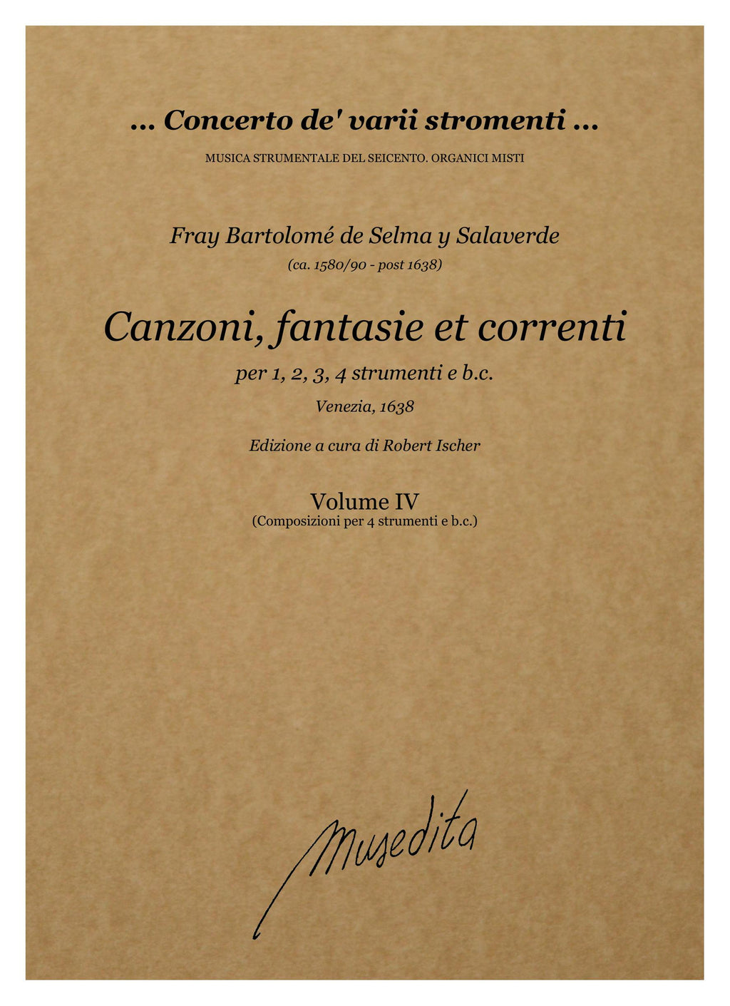 F.B. de Selma y Salaverde: Canzoni, fantasie et correnti (Venezia, 1638)