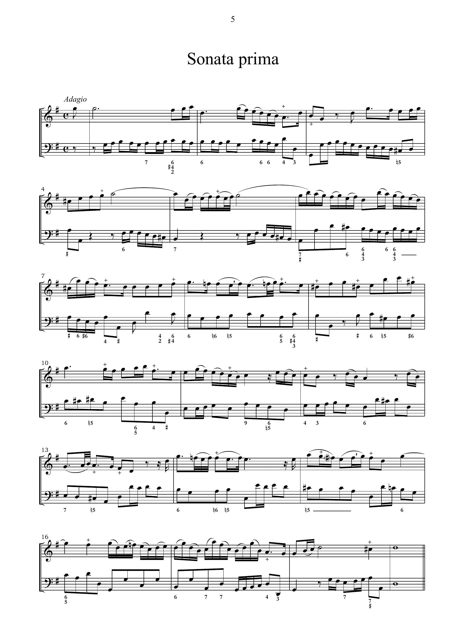 J.B. Senaillé: Sonates à violon seul avec la basse continue (livre III)(Paris, [1716])
