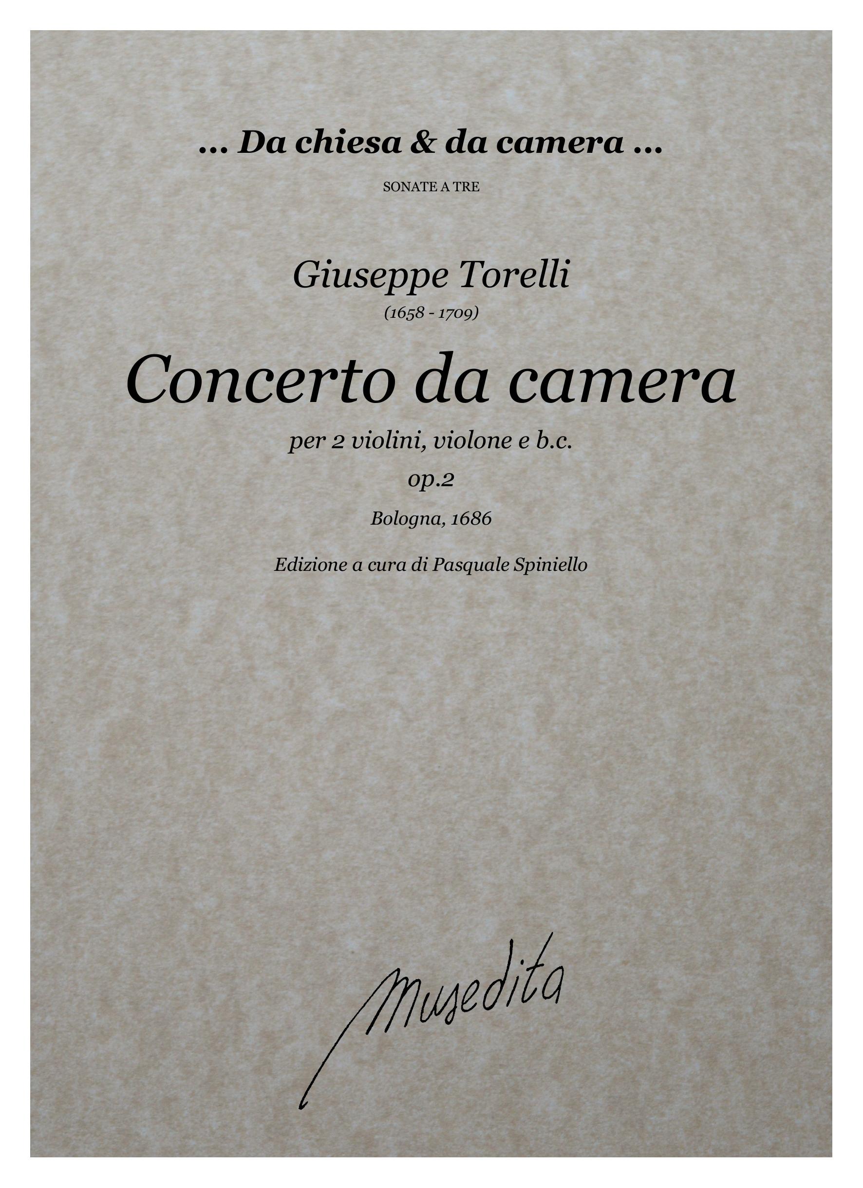 G. Torelli: Concerto da camera op.2 (Bologna, 1686)