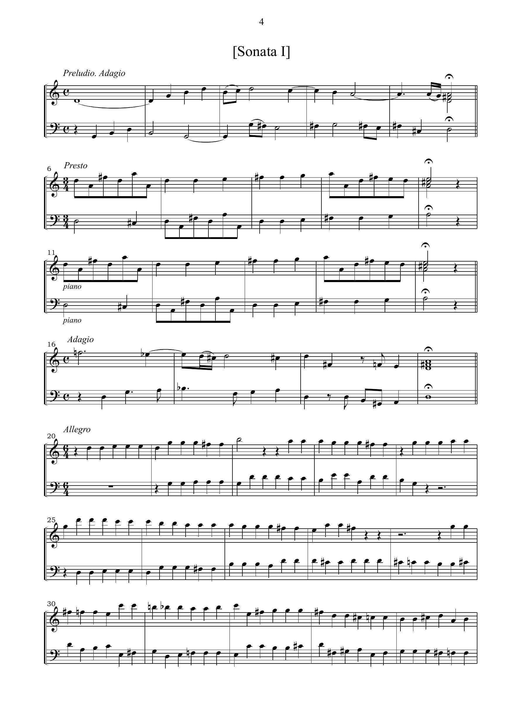 G. Torelli: Concertino per camera op.4 ([Bologna], s.d.)