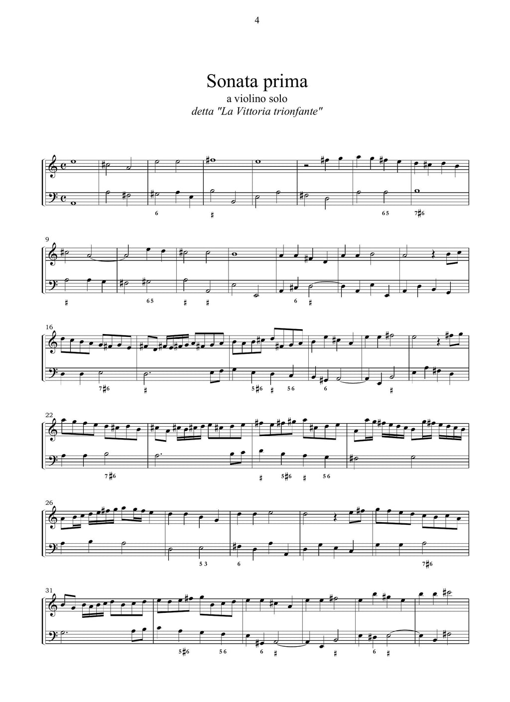 M. Uccellini: Sonate, correnti et arie op.4 (Venezia, 1645)