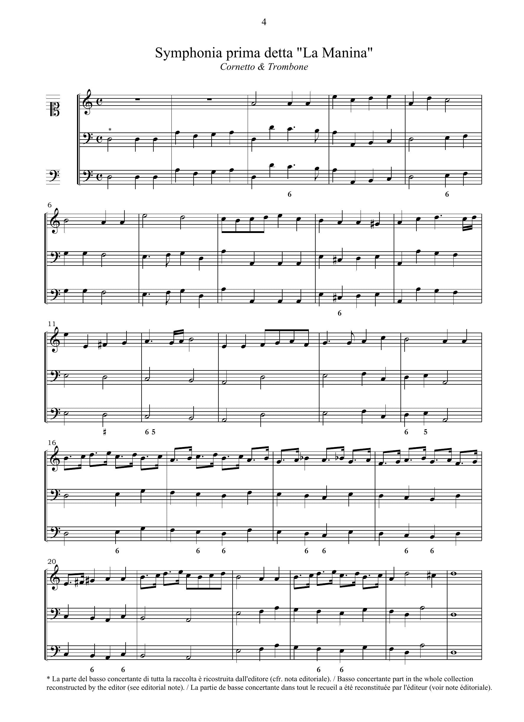 L. Valvasensi: 6 Sinfonie (Venezia, 1627)