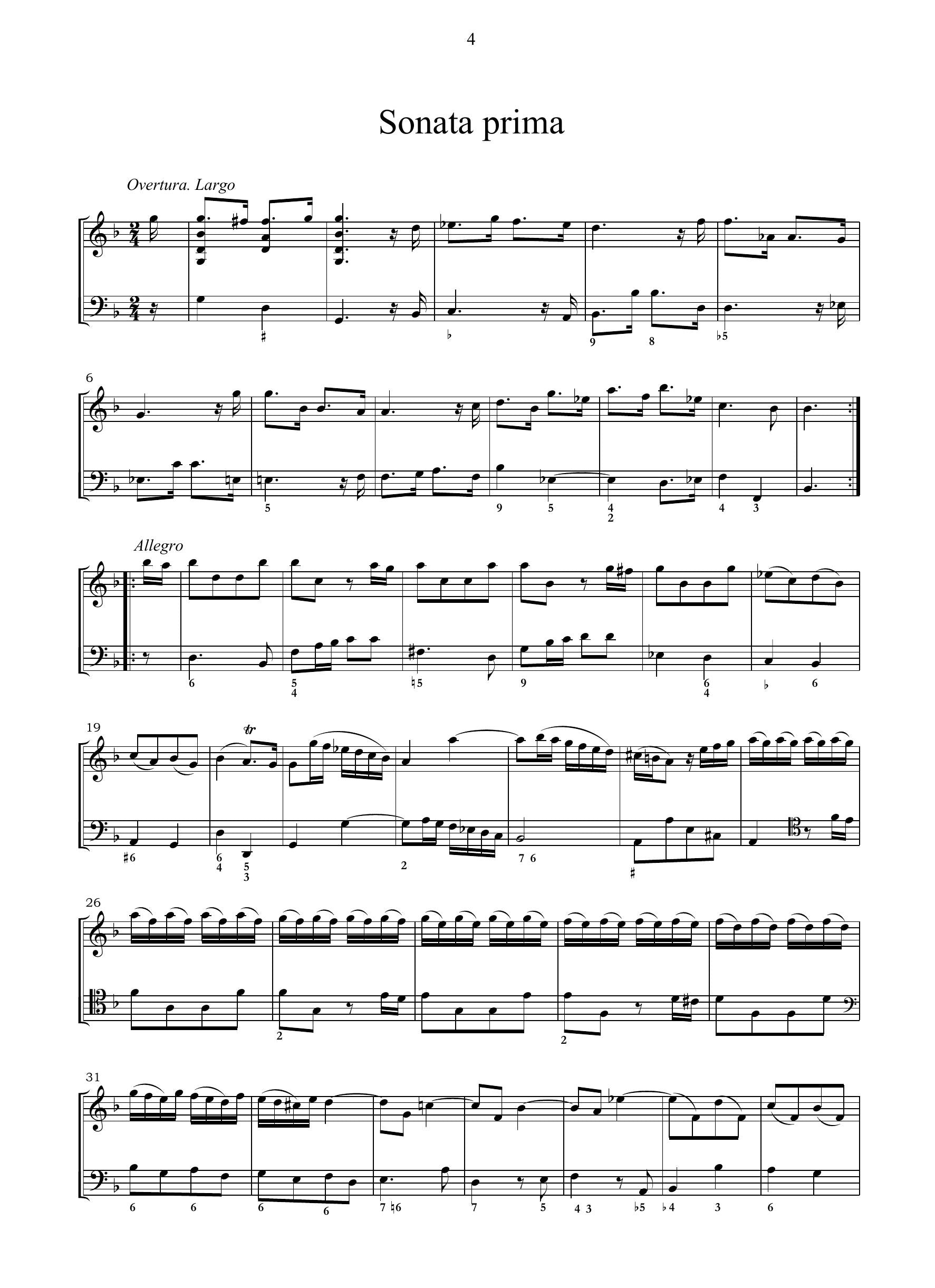 F.M. Veracini: Sonate op.1 (Dresden, 1721)