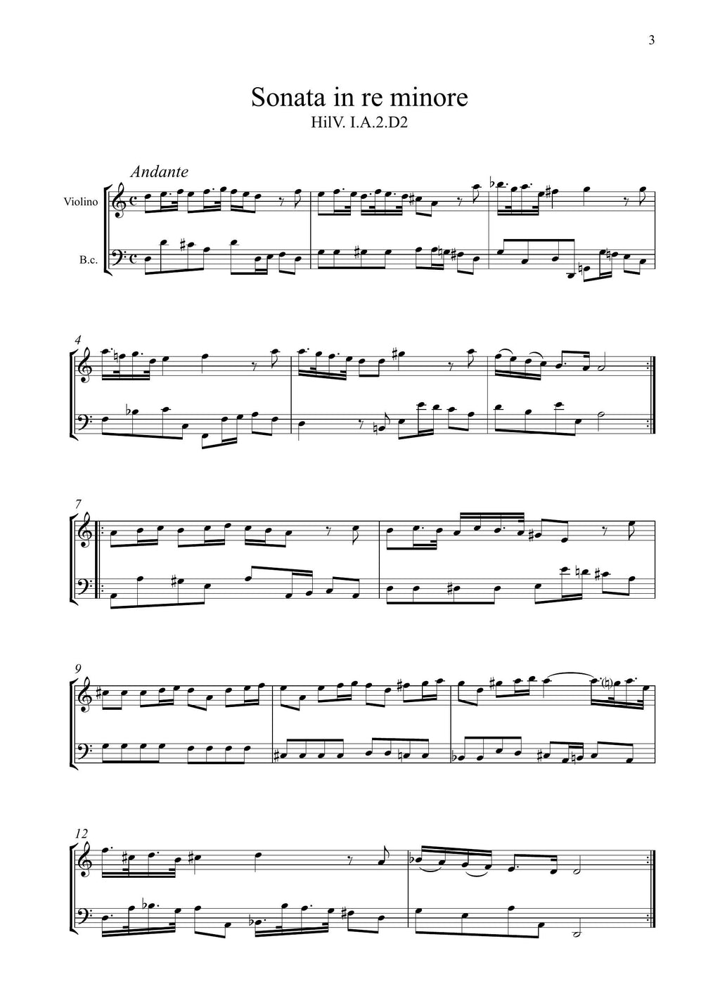 F.M. Veracini: 2 Sonate (Ms, D-Dl)