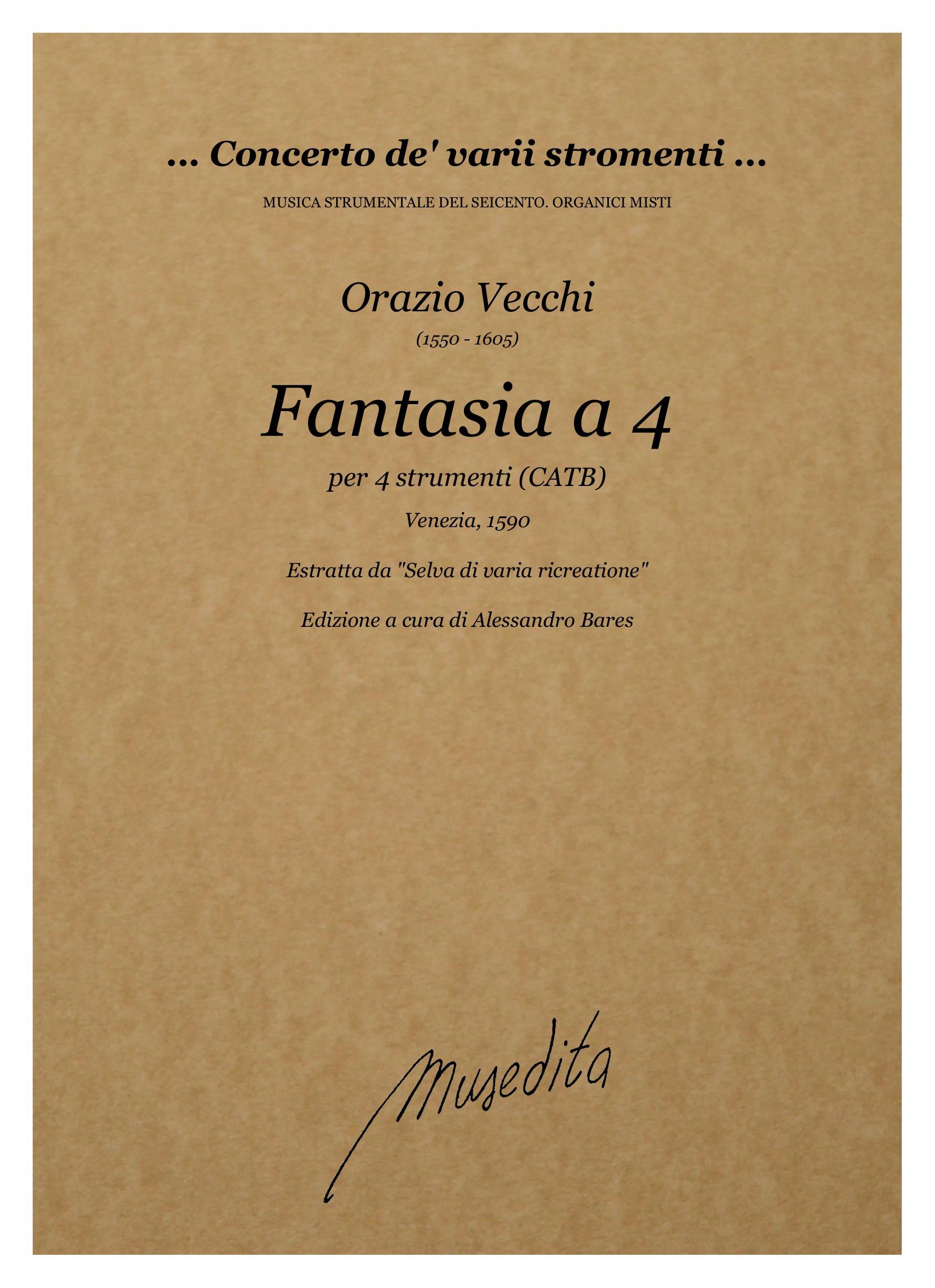 O. Vecchi: Fantasia a 4 (Venezia, 1590)