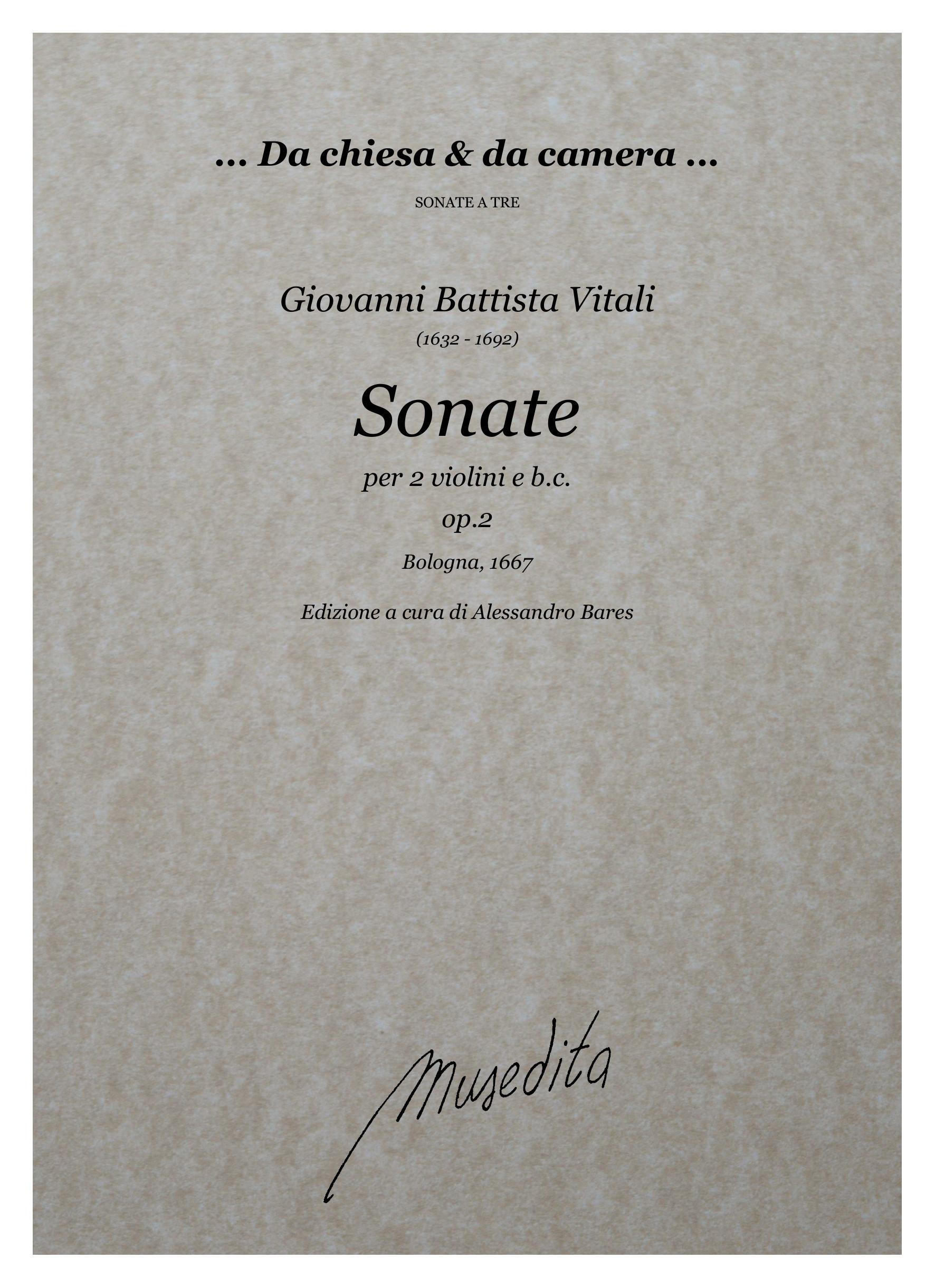 G.B. Vitali: Sonate op.2 (Bologna 1667)