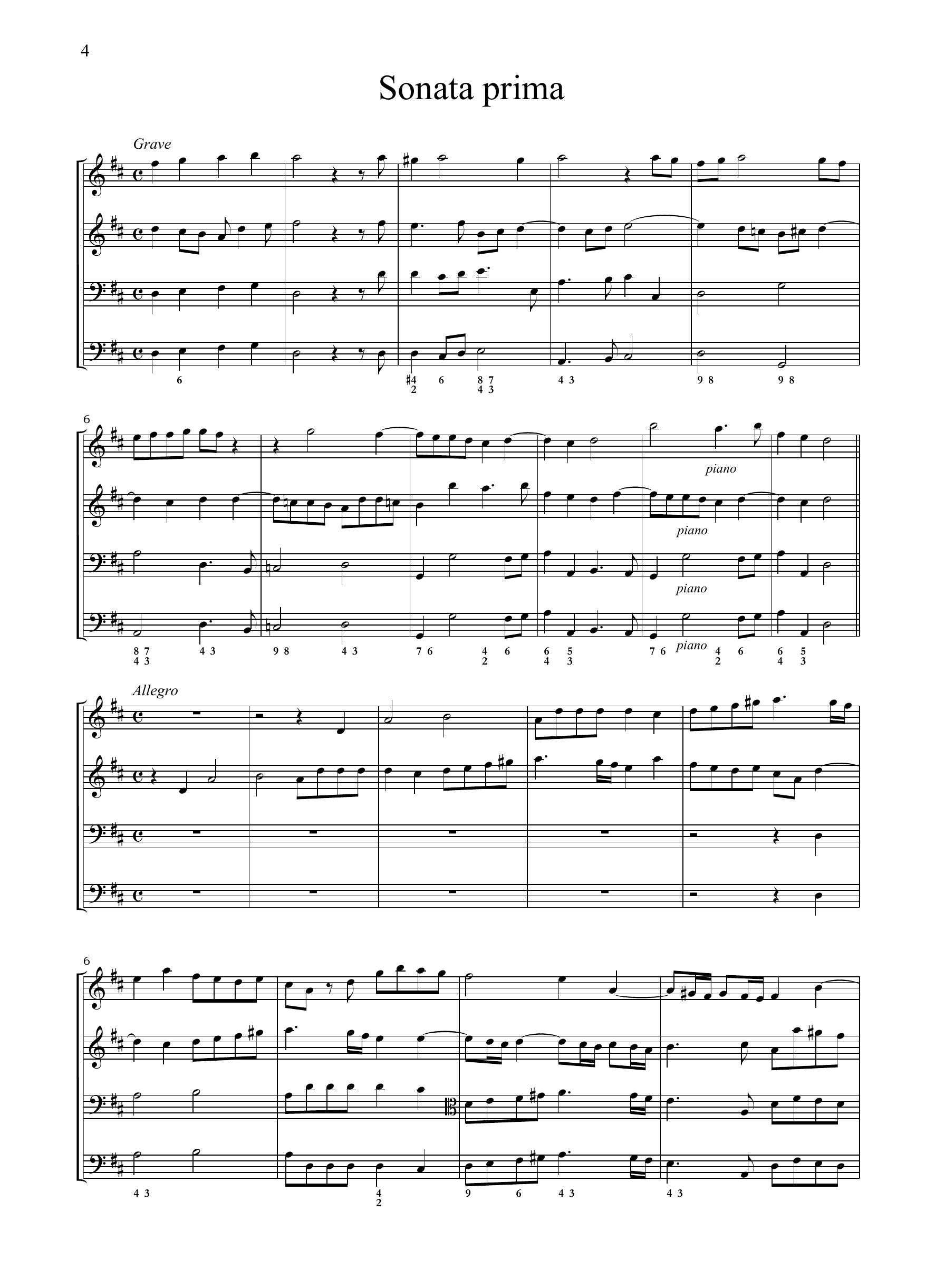T.A. Vitali: Sonate a tre [op.1] (Modena, 1693)