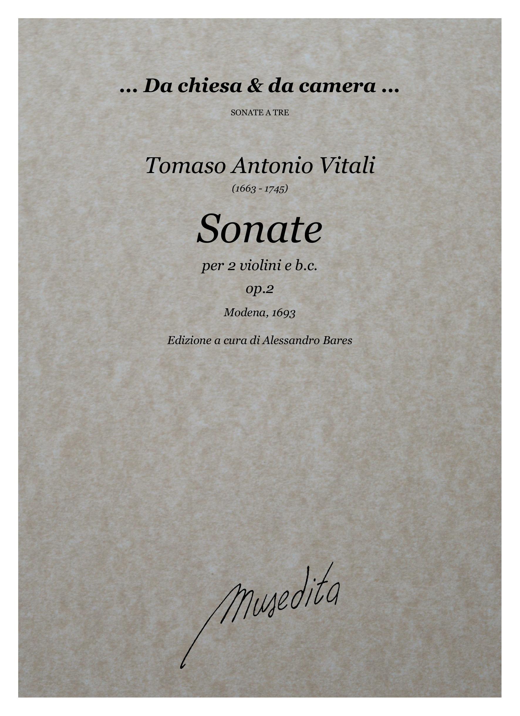 T.A. Vitali: Sonate op.2 (Modena, 1693)
