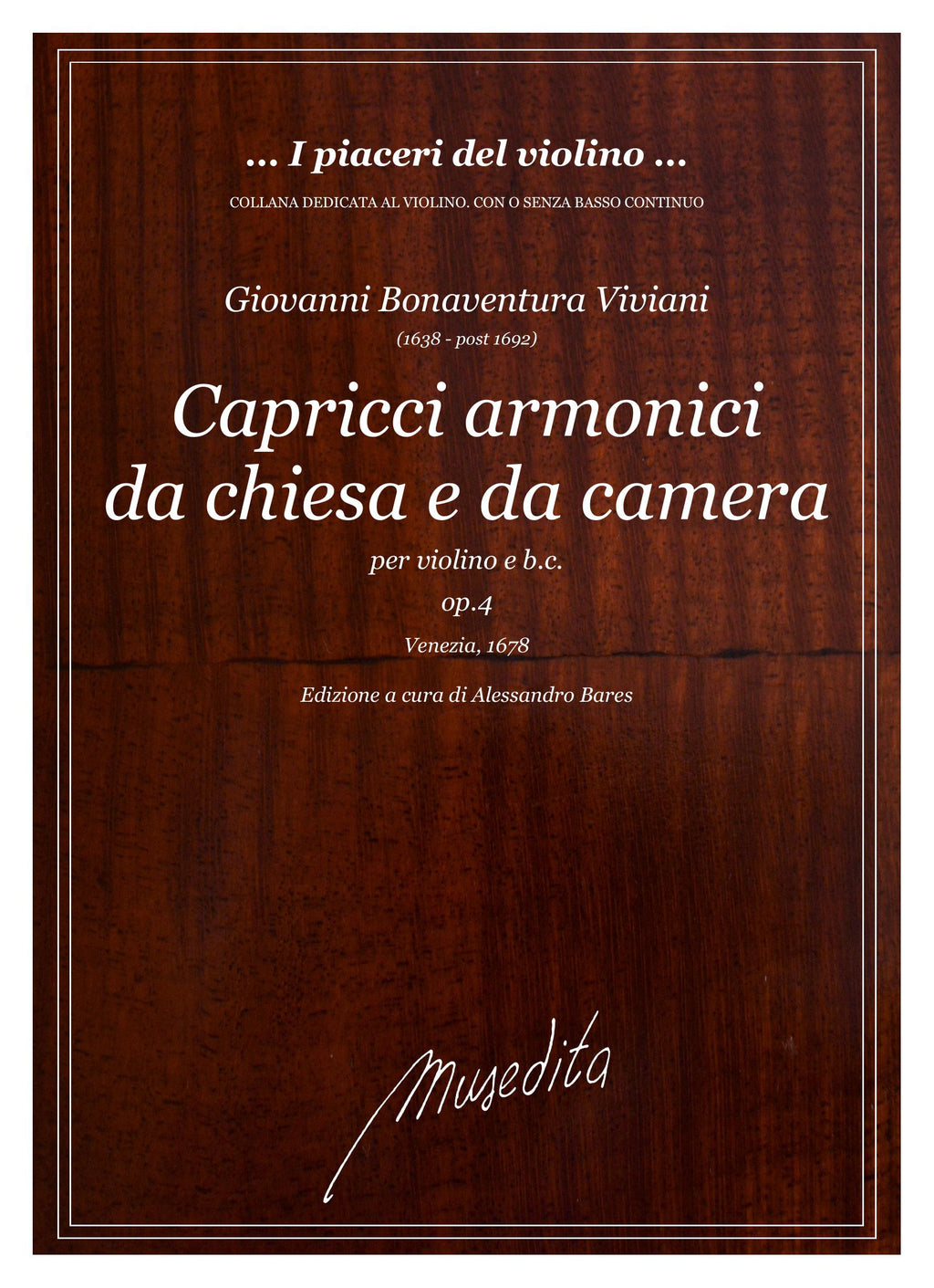 G.B. Viviani: Capricci armonici op.4 (Venezia, 1678)