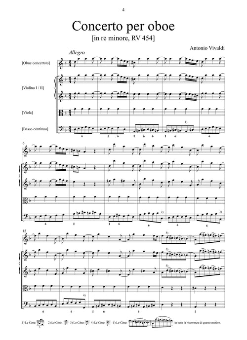 A. Vivaldi: Concerto in re minore RV 454