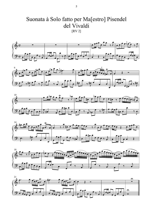 A. Vivaldi: Le sonate dedicate a Pisendel